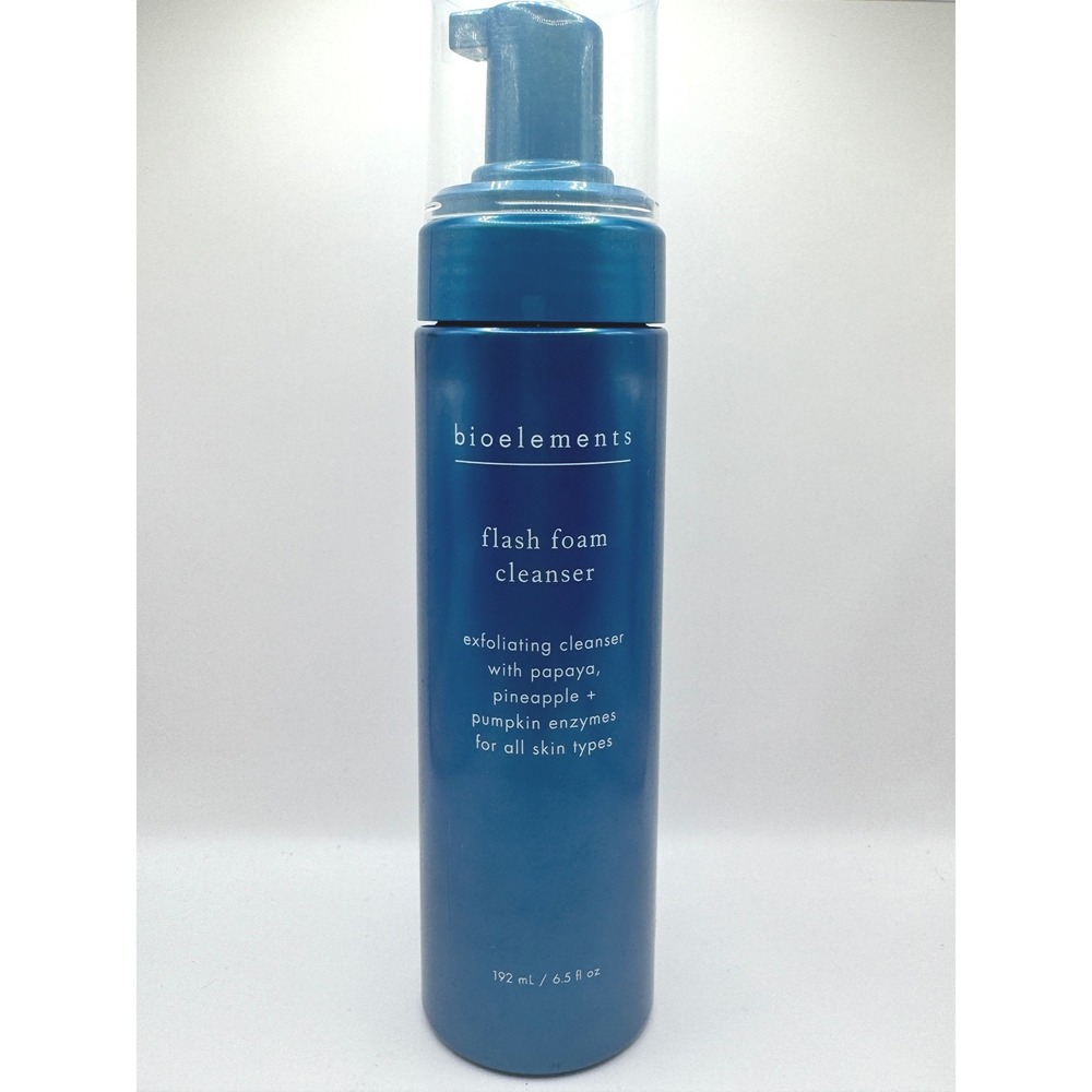 Bioelements Flash Foam Cleanser Exfoliating Enzyme Face Wash 6.5oz New
